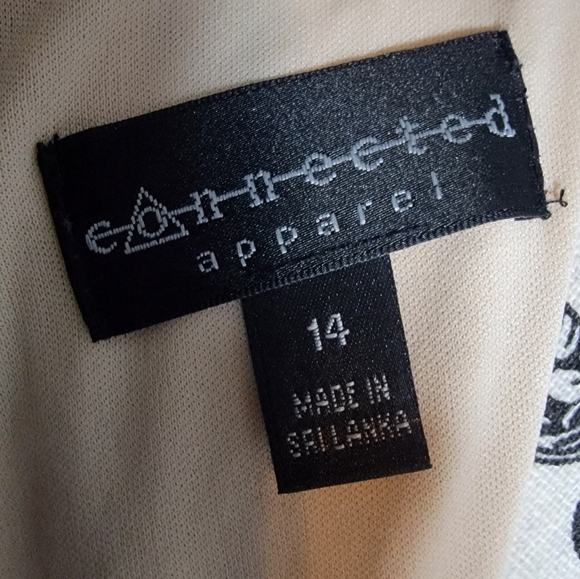 Connected Apparel Dress Size 14, Color Creamy Peach - Picture 4 of 5